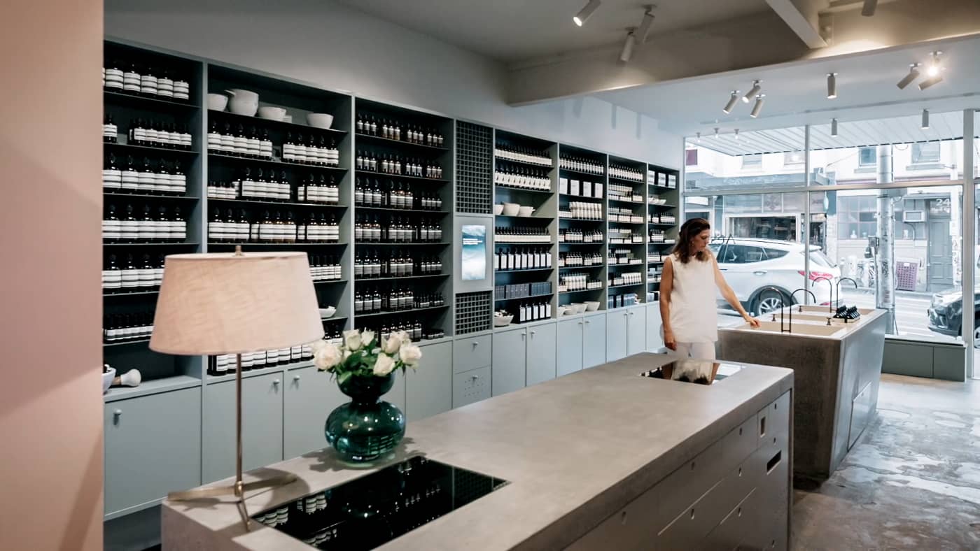 Aesop Fitzroy, Melbourne, Australia, by Clare Cousins